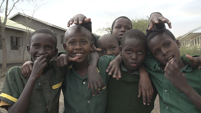 Students at AWF&#039;s Manyara Ranch Primary School