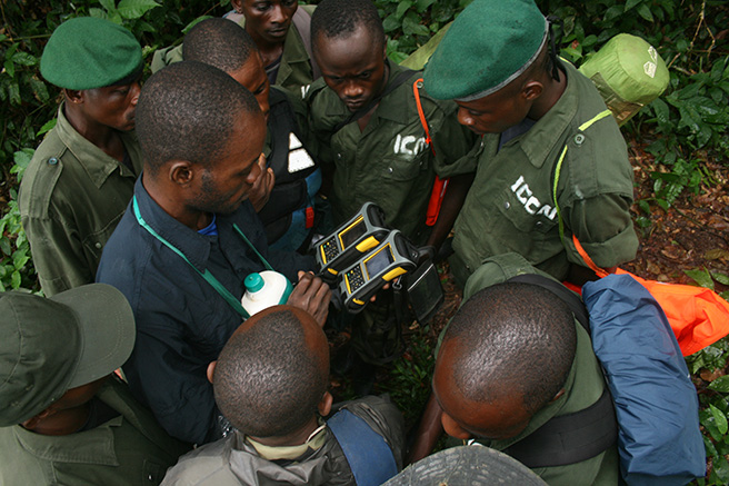 Eco guard training in Iyondji Community Bonobo Reserve