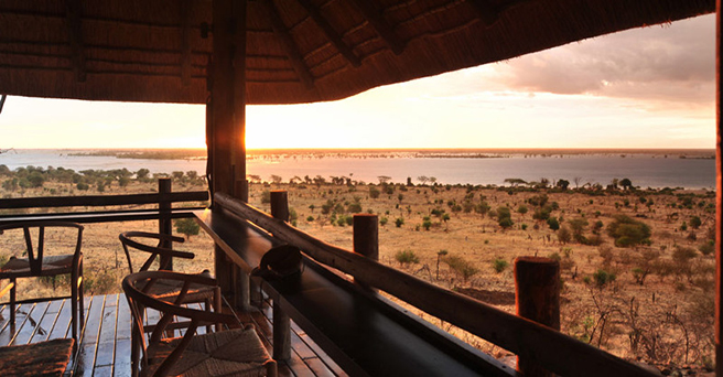 The view from AWF&#039;s Ngoma Safari Lodge in Botswana.