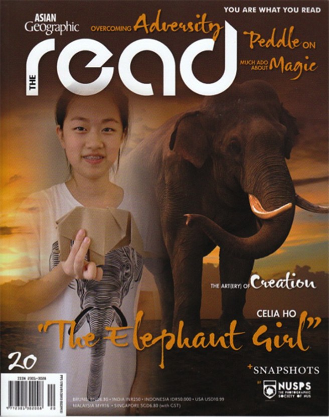 Celia Ho the Elephant Girl in October Asian Geographic to speak about elephant poaching