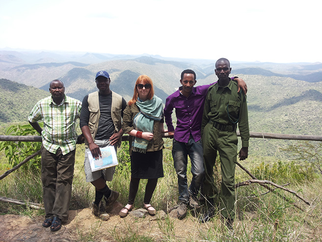 View Point of Ewaso Ngiro River (The Corner) in Samburu Landscape