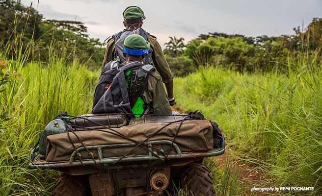 Rangers on patrol in Bili Uele