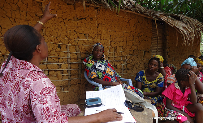 Congolese women at a meeting