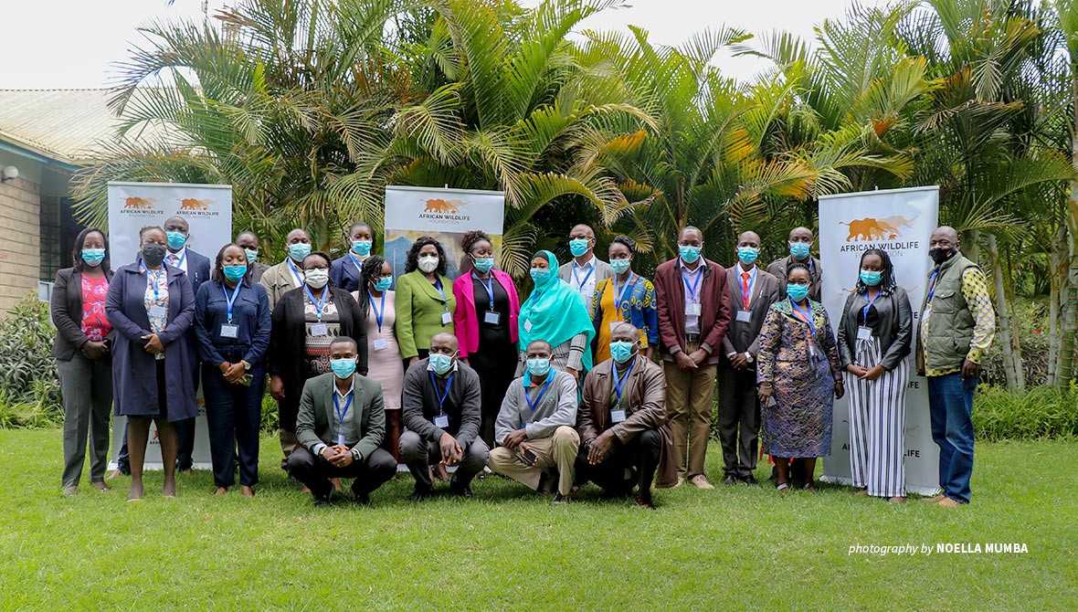 Photo of AWF and KWS prosecutors and investigators at launch of mentorship program