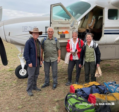 Photo of tourists on AWF safari in Tanzania