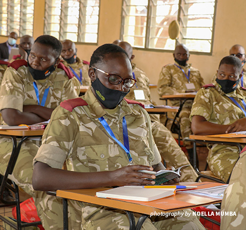 Photo of KWS officers at AWF training