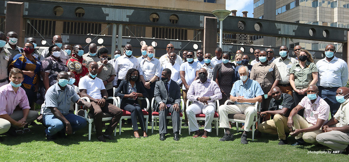 Photo of AWF staff and local stakeholders in Harare