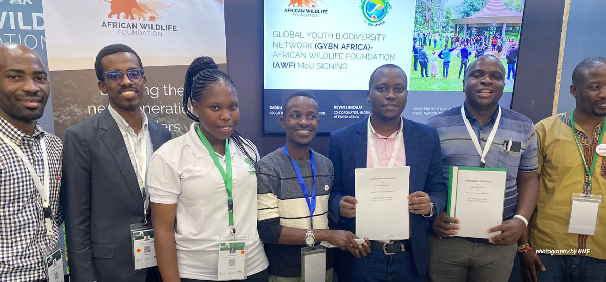 GYBN Africa and AWF sign MoU at Africa Protected Areas Congress