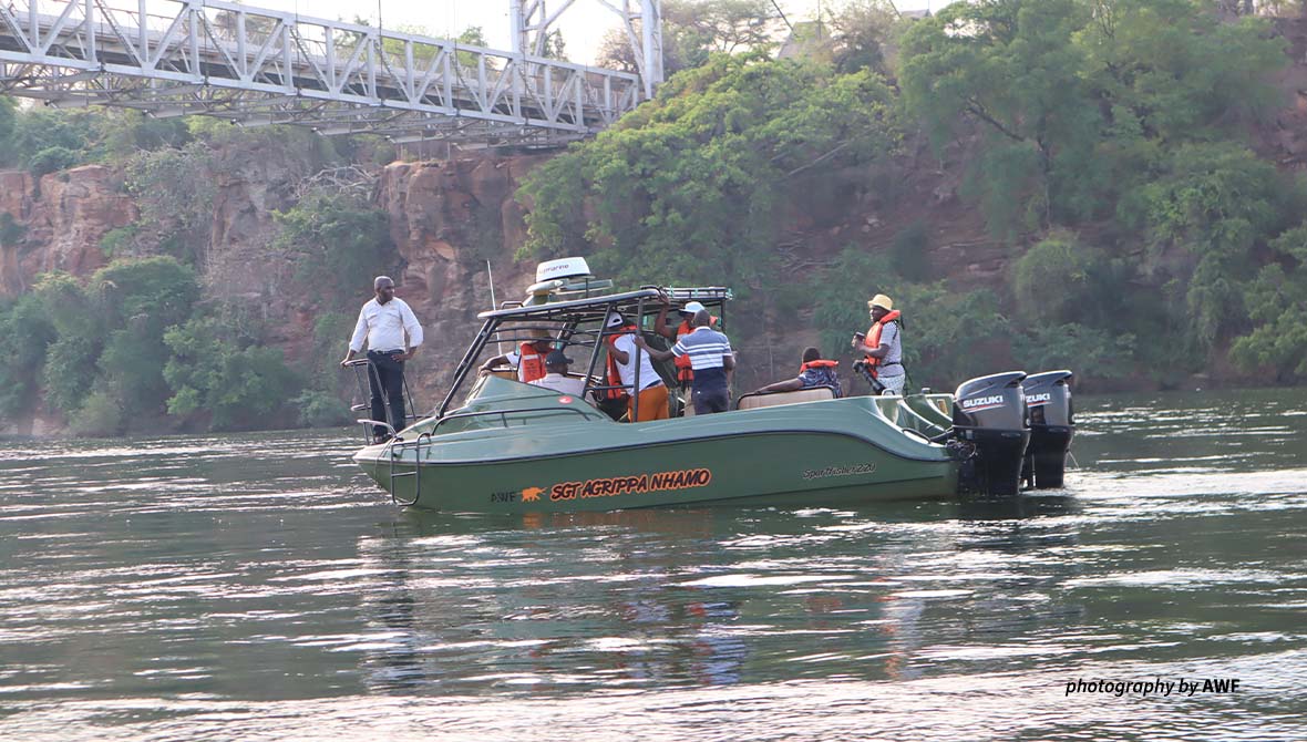 Boat in river