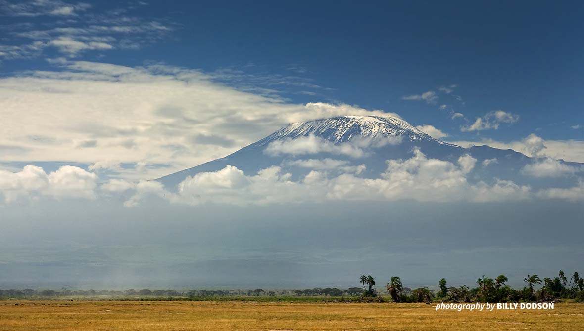 Mount Kilimanjaro at a distance