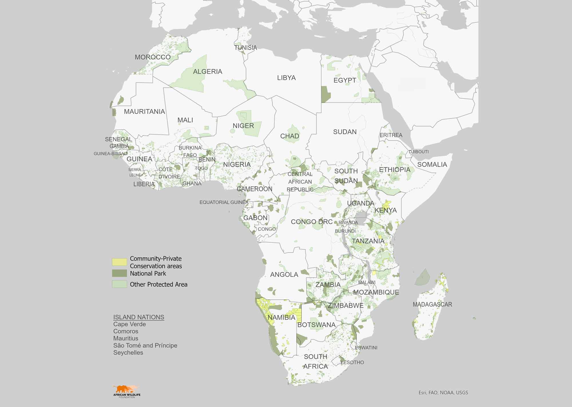 Map of African Protected Areas