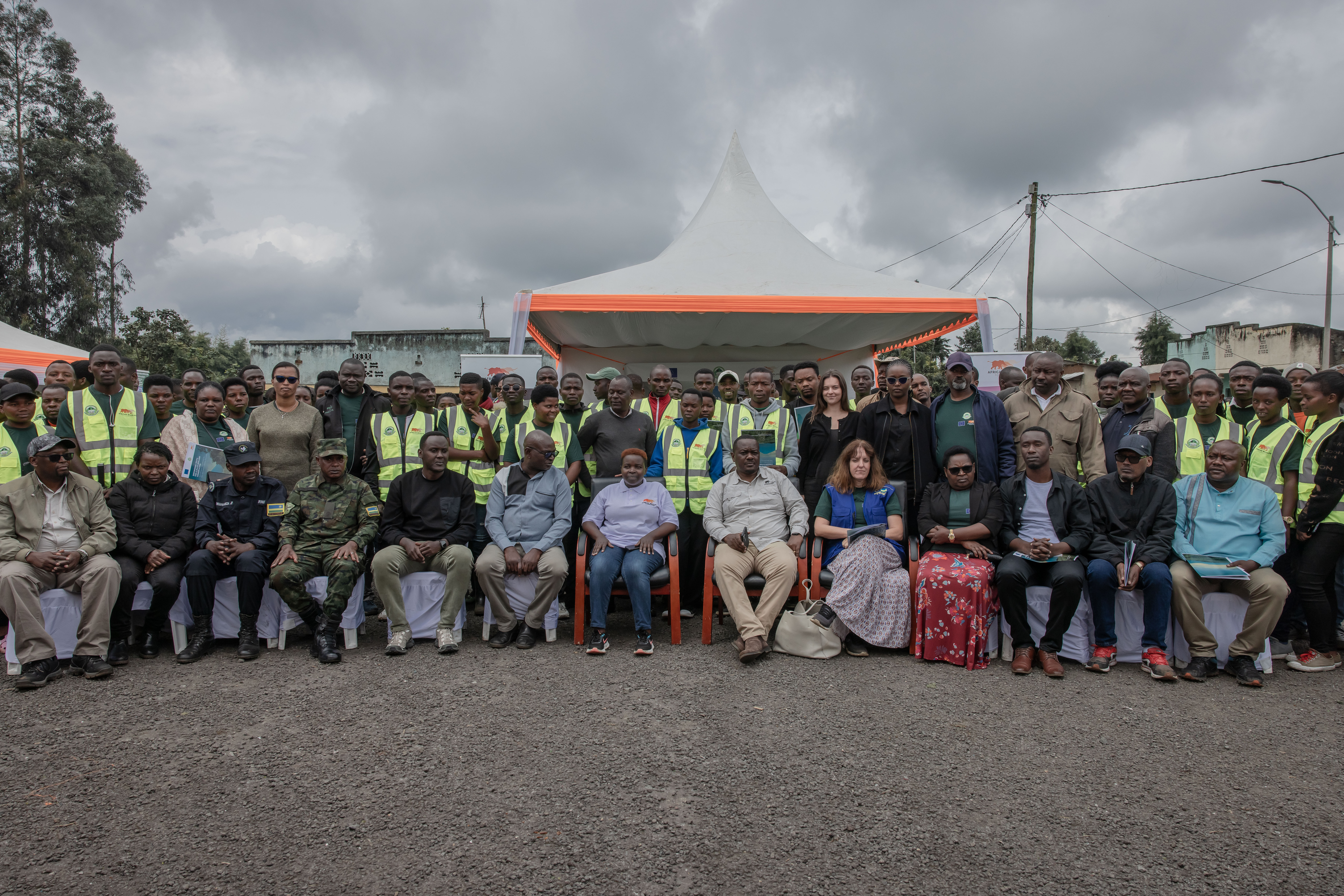 Group Photo during the launch of the Youth-Led Conservation Drive supported by the European Union and African Wildlife Foundation
