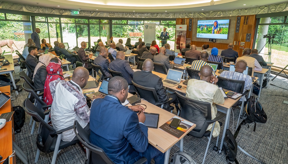 GEF Operational Focal Points during the GEF Rollout Regional Training at the AWF Headquarters in April 2025