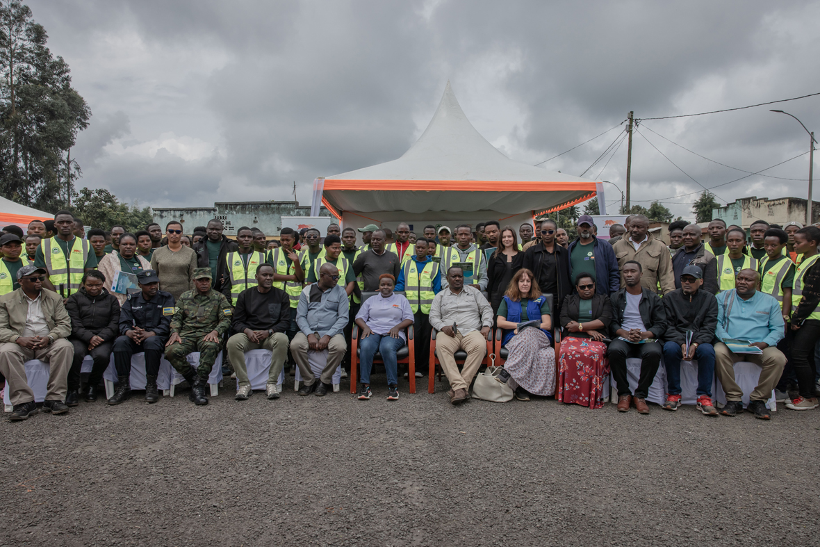 Group Photo during the launch of the Youth-Led Conservation Drive supported by the European Union and African Wildlife Foundation