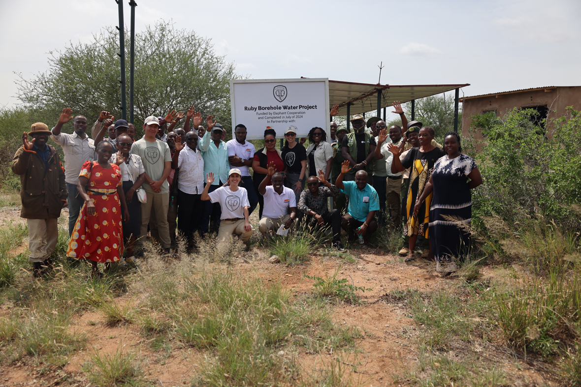 Official launch of the Twiga Borehole in Mgeno Conservancy by Elephant Corporation and African Wildlife Foundation