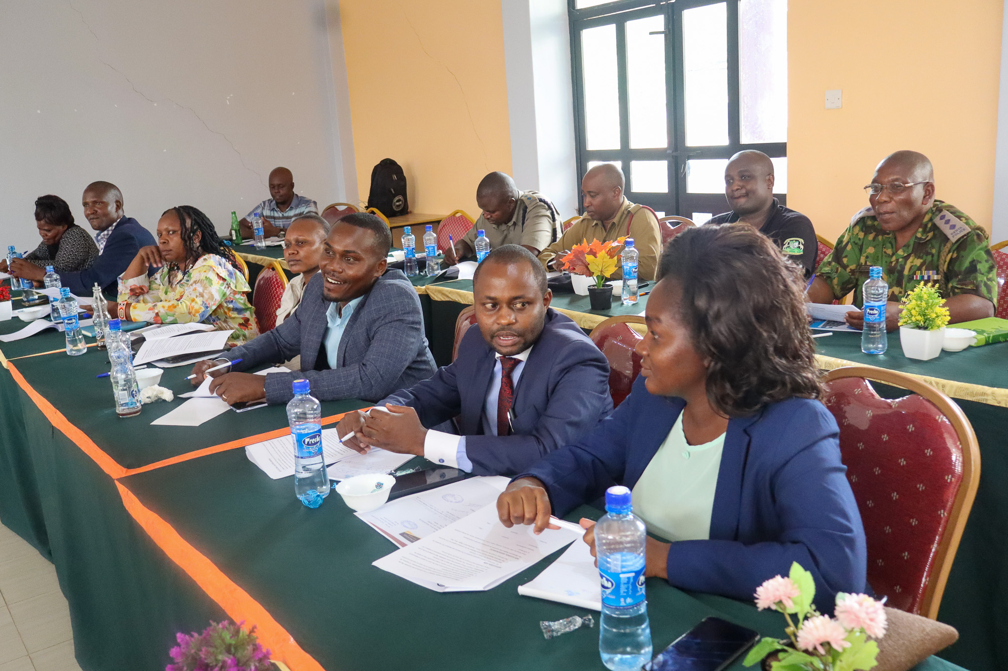Members of Mutomo Law courts CUC during the wildlife crime sensitization