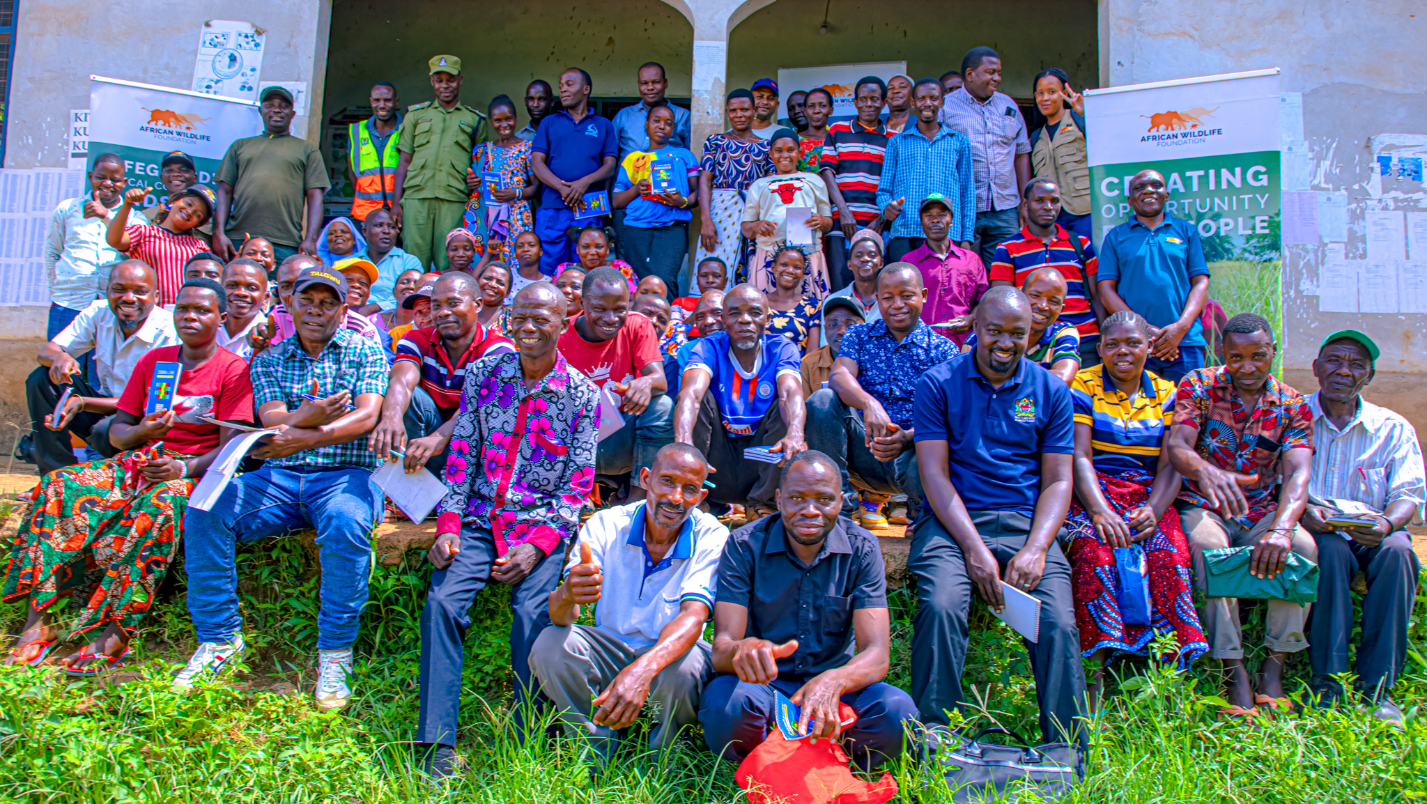 Community leaders and partners in Kilombero gather with AWF to advance ILUMA WMA reforms that link wildlife conservation with sustainable livelihoods and local economic benefits.
