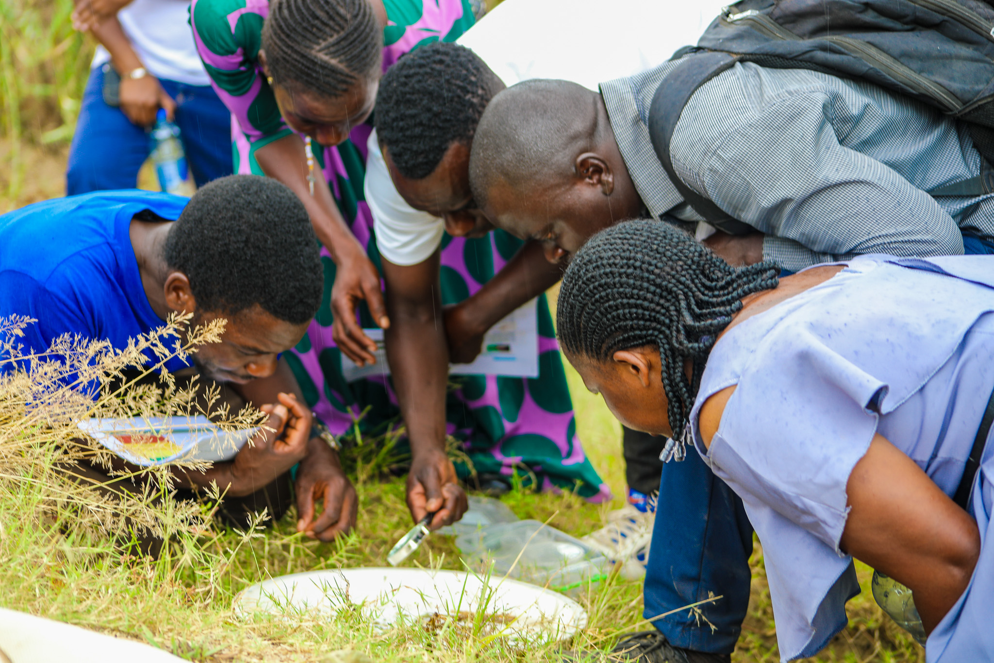 Community members review bioassessment findings together, translating science into practical decisions for river protection and sustainable water use.