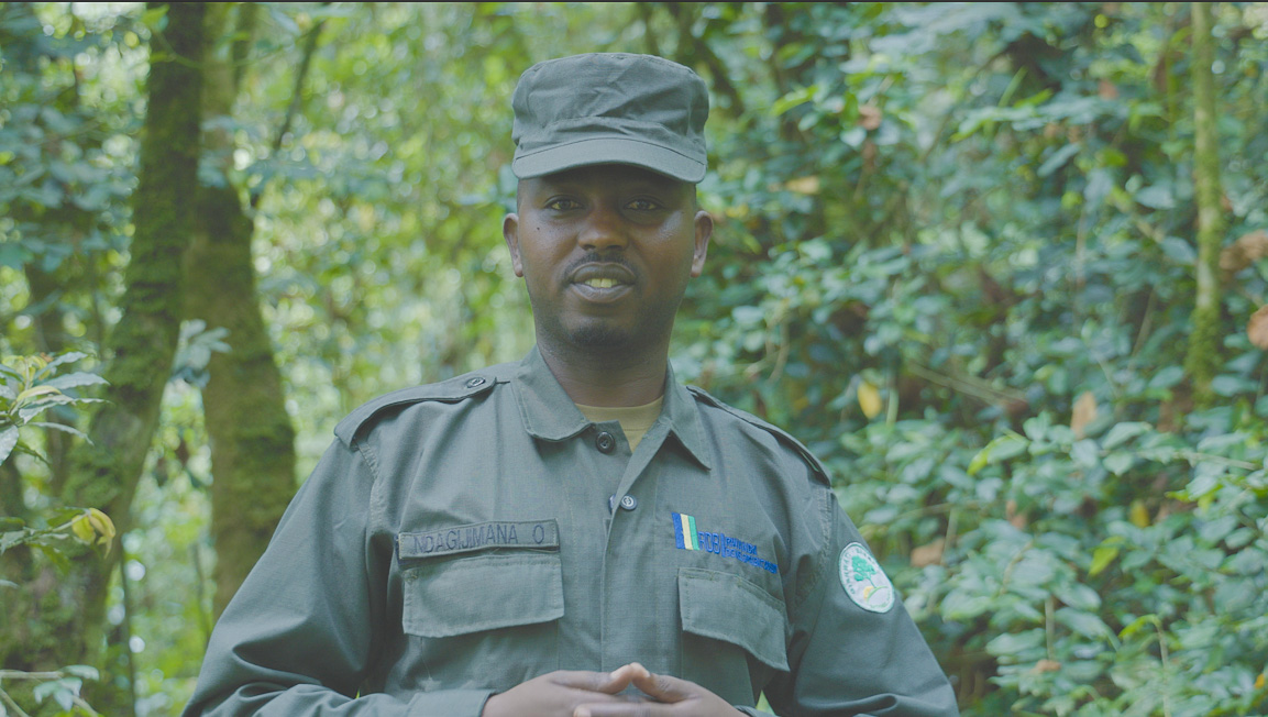 Olivier Ndagijimana, a Community eco-guard.