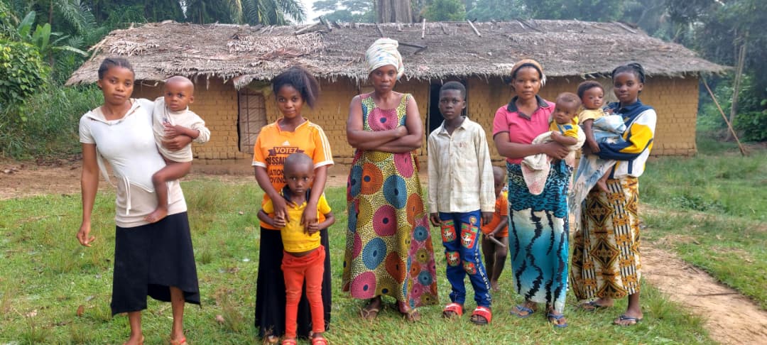 Rebecca Lokuli with her family.