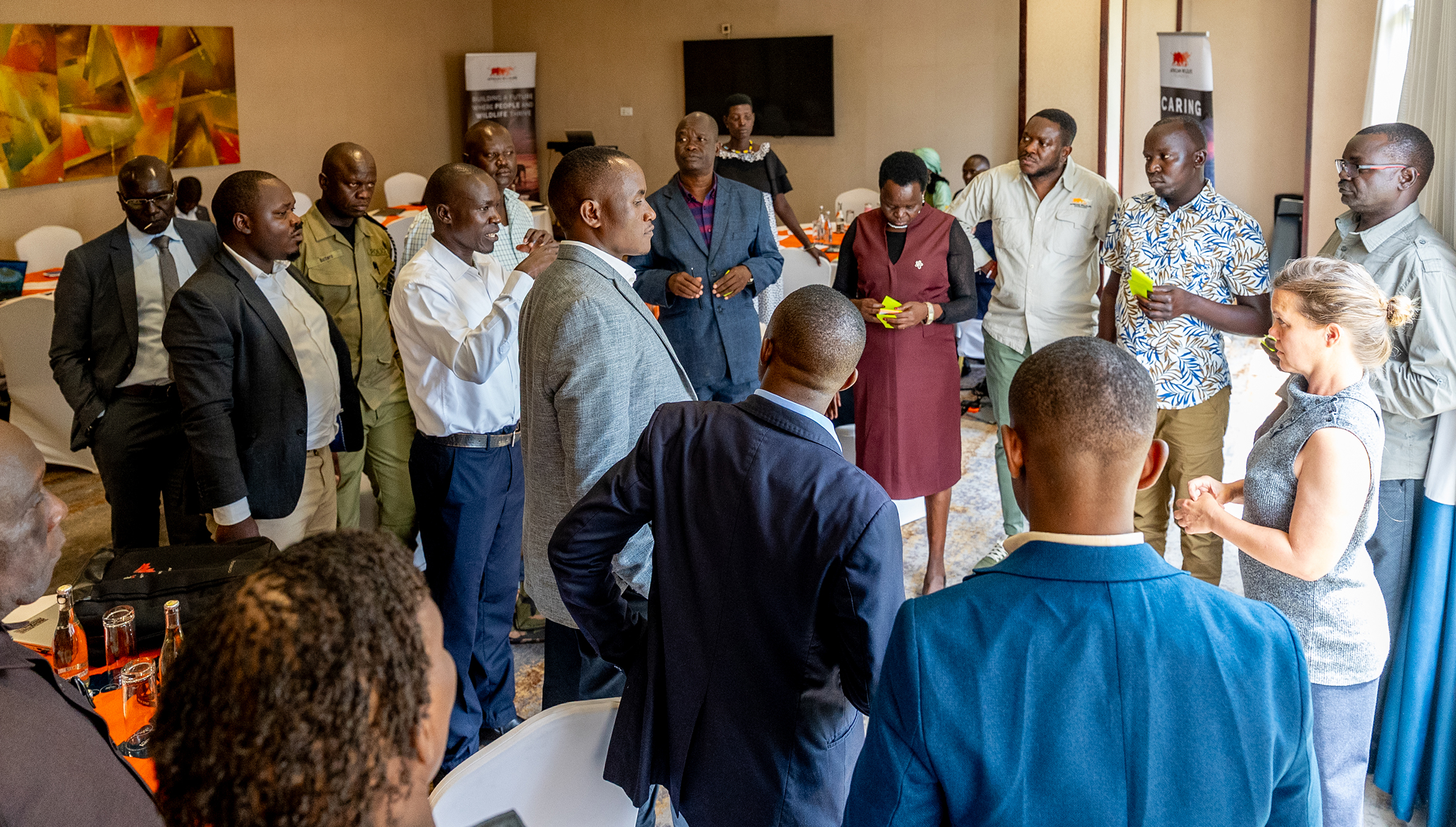 Participants at an AWF-convened workshop in Kampala, Uganda.