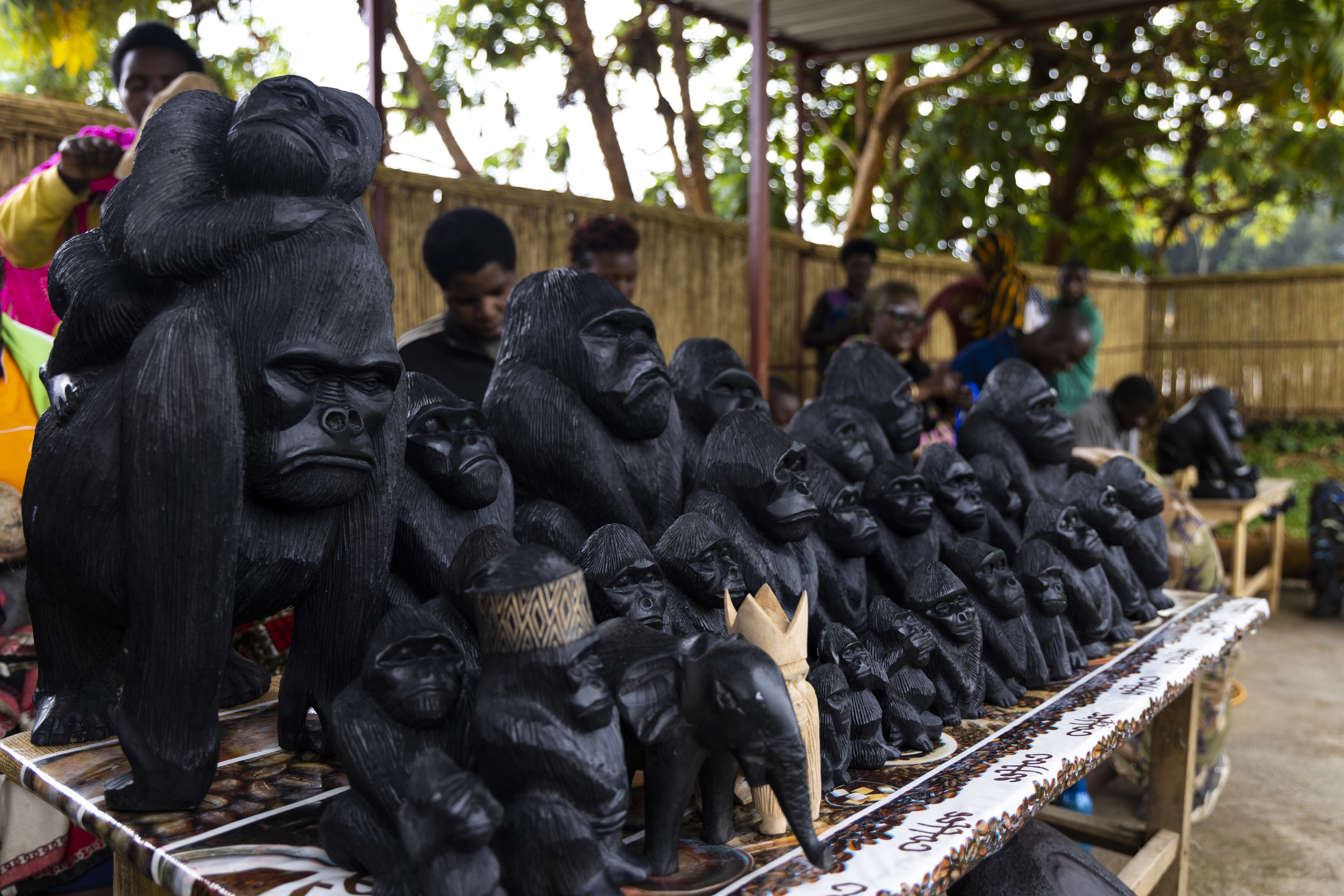 Crafts made at the Community-Based Tourism Center in Kinigi that serve as meaningful souvenirs for visitors to the landscape.
