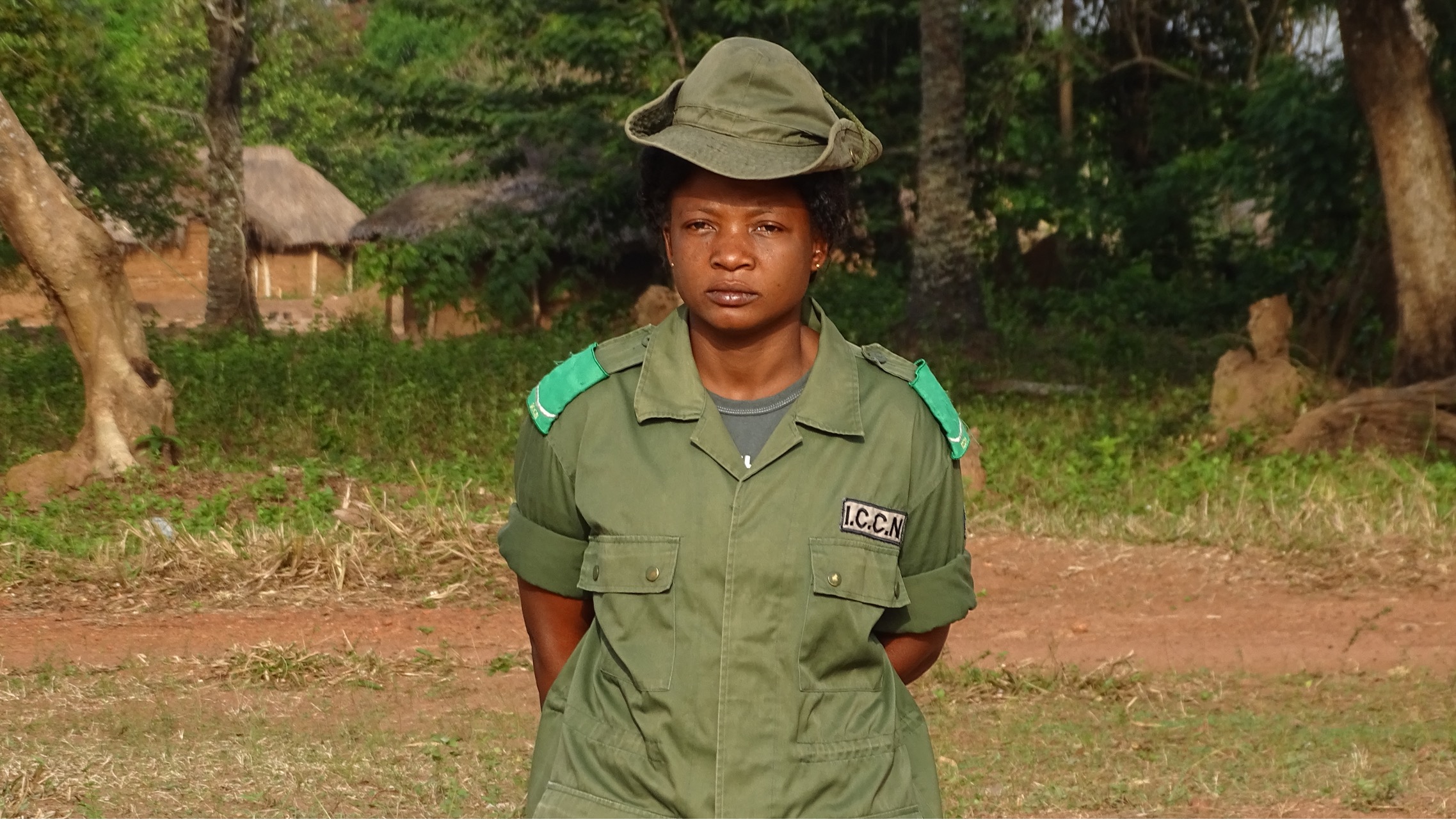 Wawali Lindima Bijoux, a First-Class Ranger and Operations Room Operator based in northern DRC.