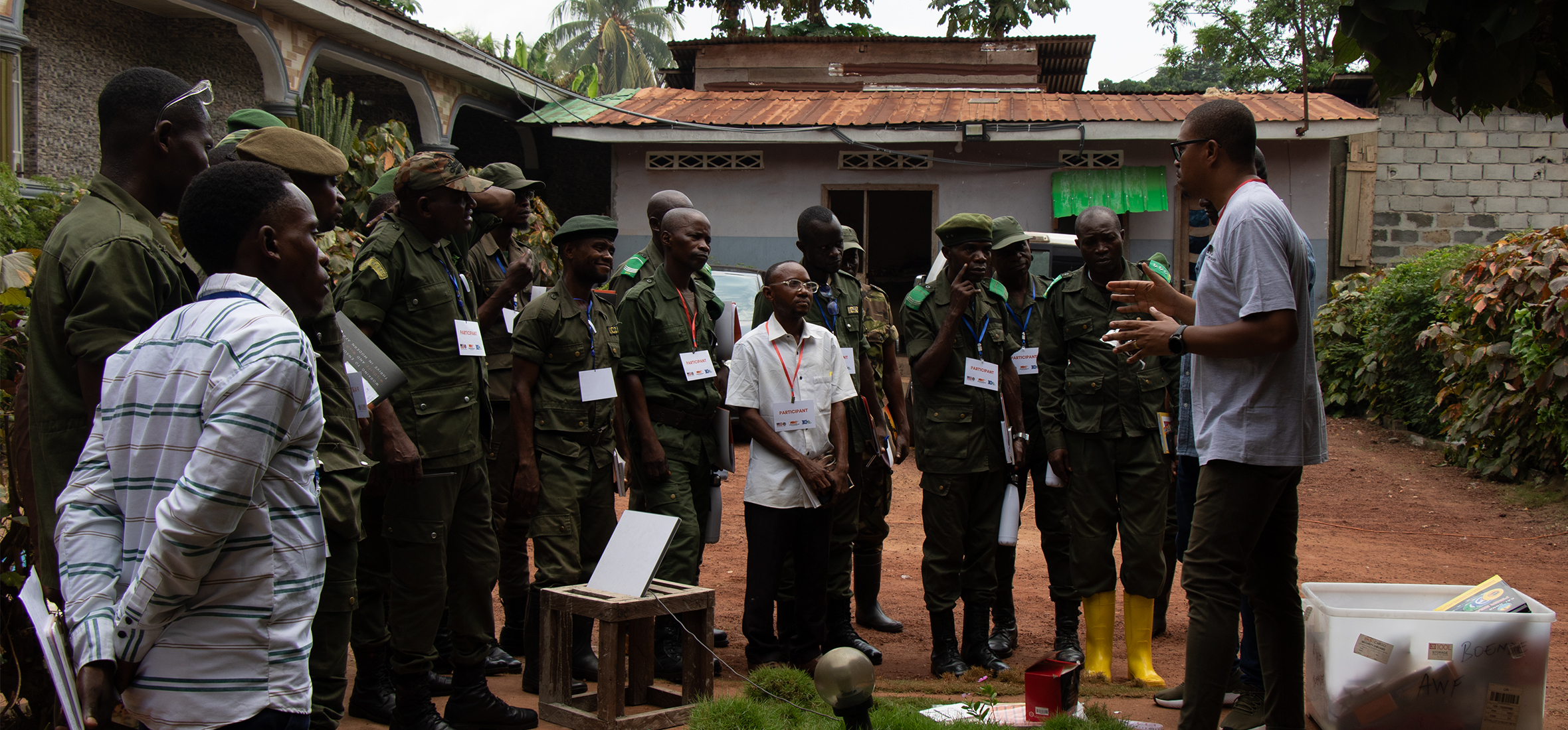 An eco-guard briefing.