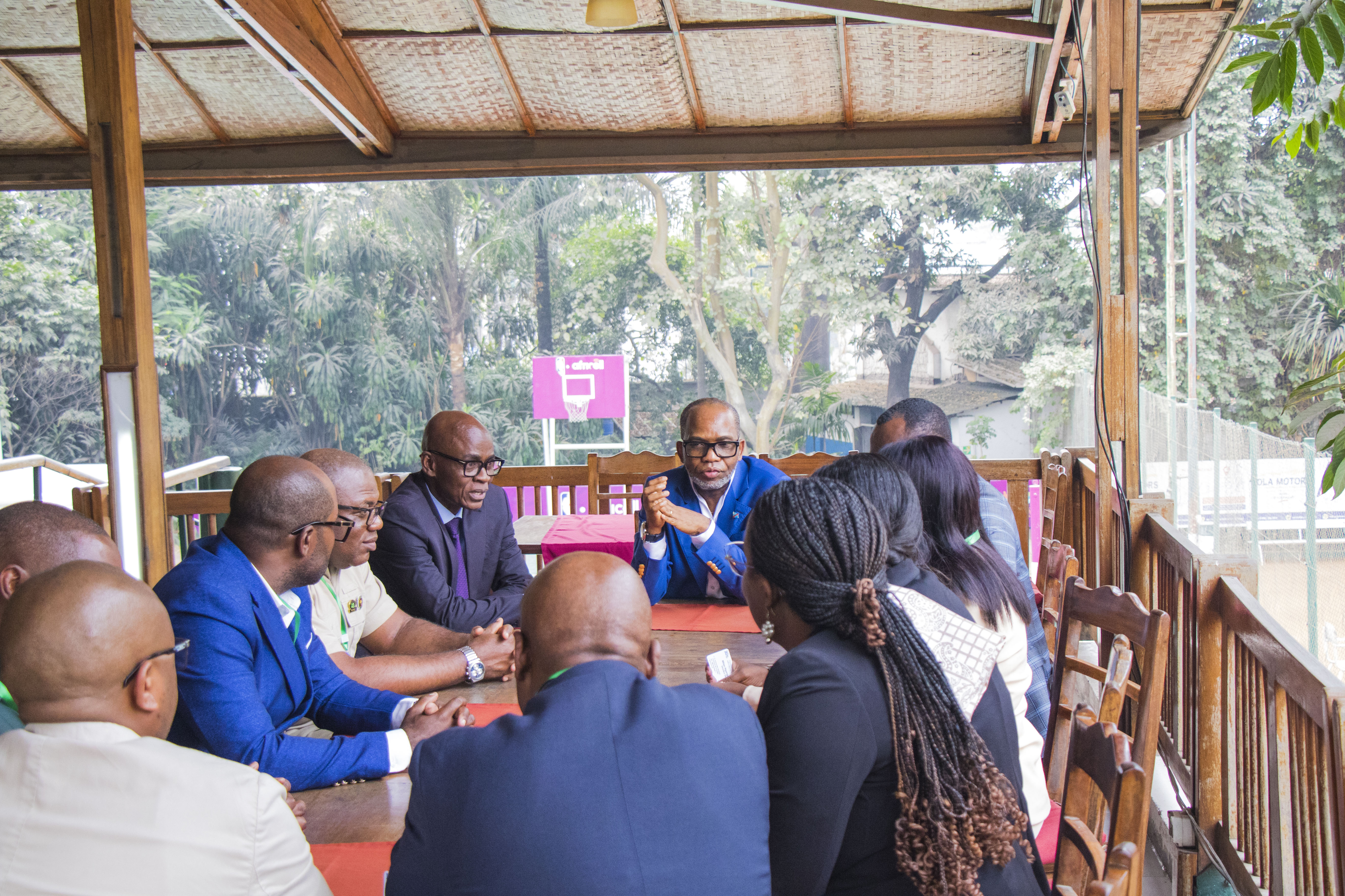 An exchange session between the Director General of ICCN and representatives of INBAC on strengthening collaboration and cooperation between the two institutions in support of shared conservation objectives.