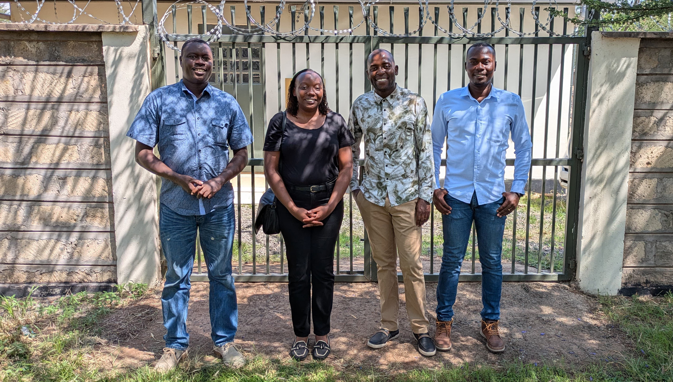 Members of the AWF and KWS teams that conducted the evaluation of the evidence rooms.