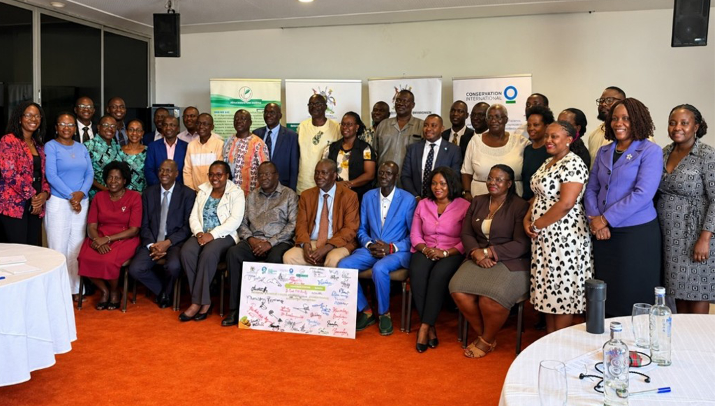 Participants and partners at the launch of the GEF-funded project: Building a Climate-Resilient and Sustainable Shea Landscape of Northern Uganda. © AWF