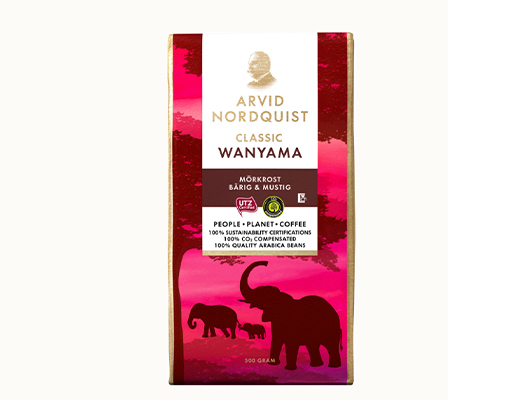 Photo of Arvid Nordquist coffee benefiting African Wildlife Foundation