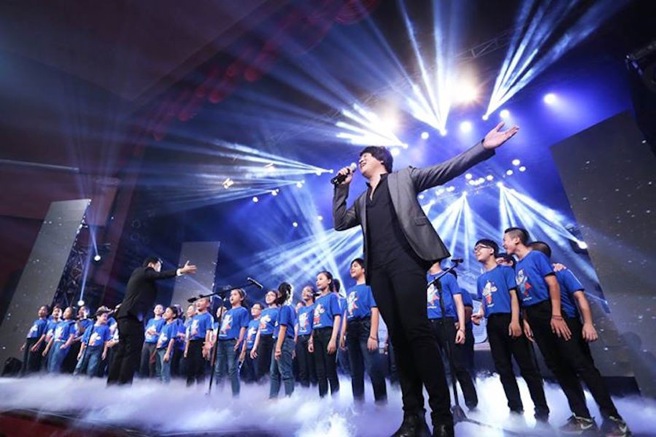 Singer Thanh Bui performs at The Call of the Wild in Vietnam