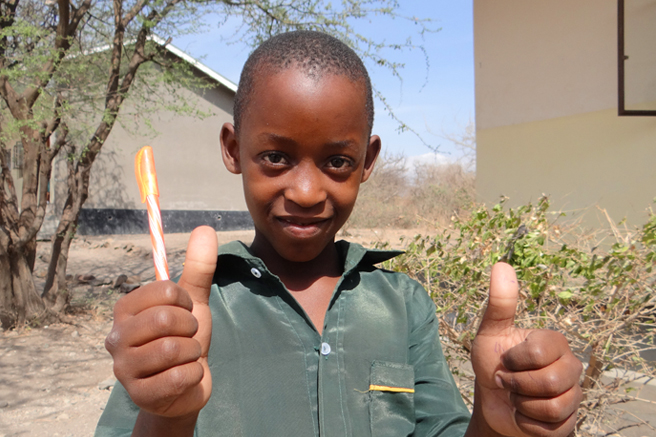 Student at Manyara Ranch Conservancy Primary School, Classroom Africa School