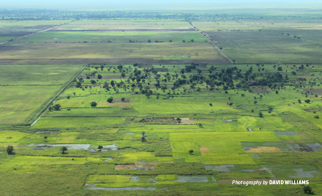 Aerial photo of agricultural plantations in Kilombero Valley, Southern Tanzania Aerial photo of agricultural plantations in Kilombero Valley, Southern Tanzania