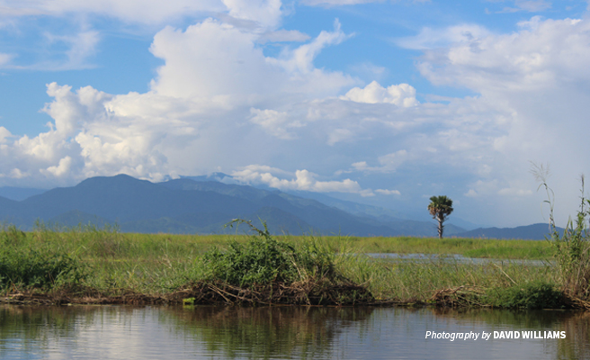 Photo of Kilombero River and surrounding landscape in southern Tanzania Photo of Kilombero River and surrounding landscape in southern Tanzania