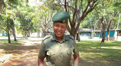 Woman Zimparks ranger Louisa Mugogororo