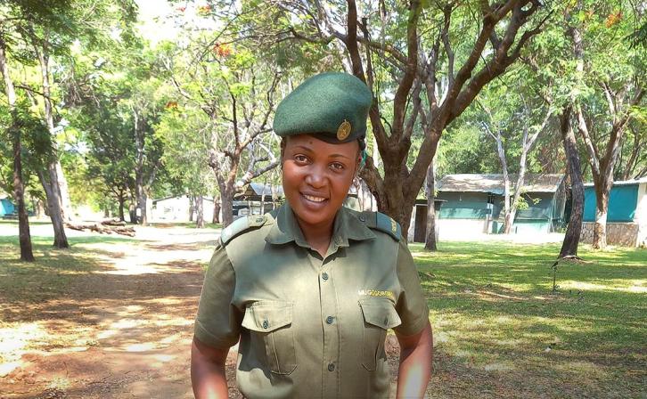 Woman Zimparks ranger Louisa Mugogororo