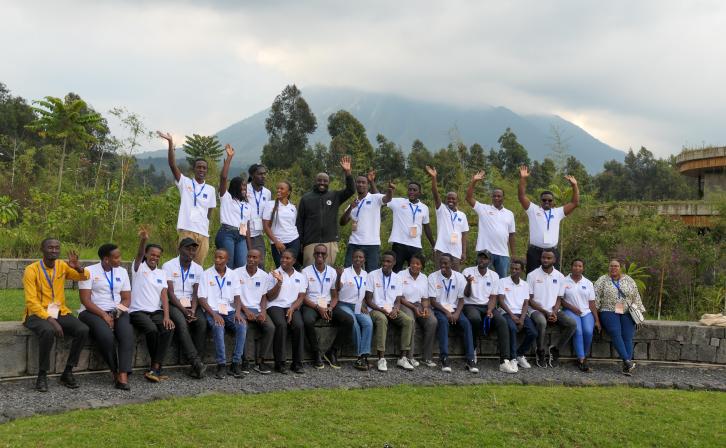 Participants from the Youth Led Organization Training in Musanze