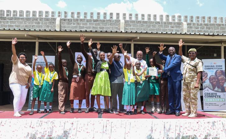 Winners from the inaugural Shujaa Zone Competition Award Ceremony