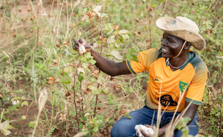 Victor Bari, a cotton farmer in the Kidepo Landscape.