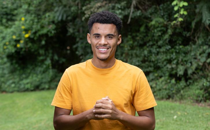 Maldini dos Santos, an AWF-Wall fellow helping to protect biodiversity in Cabo Verde. 
