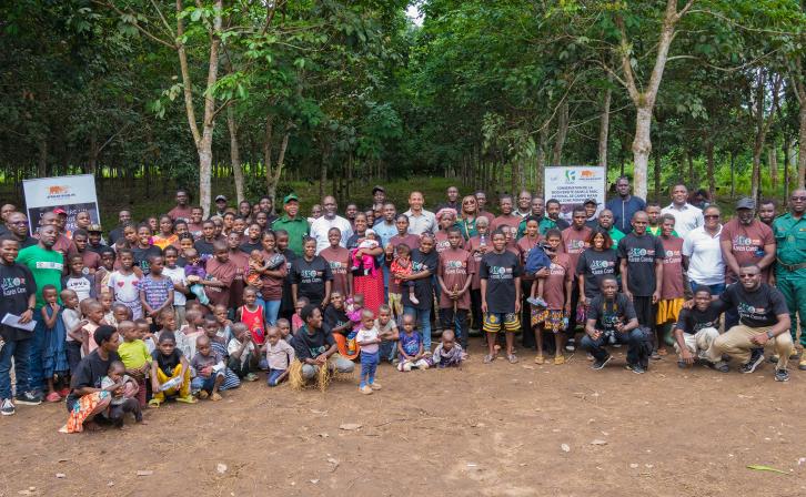 The Indigenous community of Nyamabande in Cameroon's Campo Ma'an landscape. 