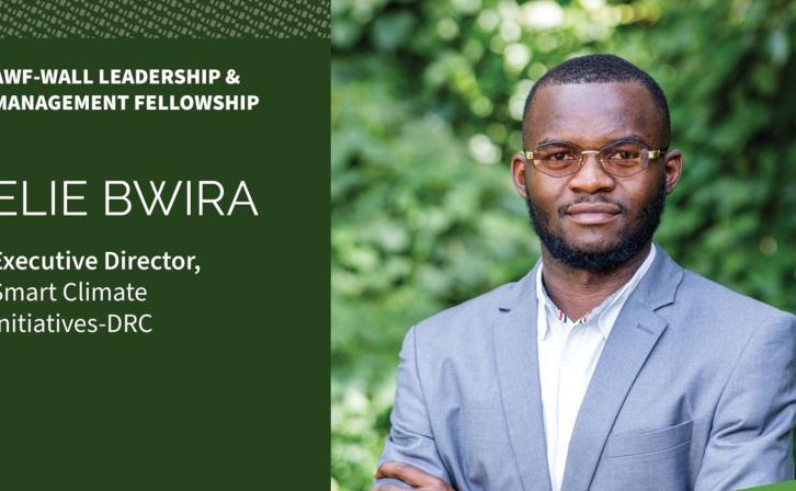 Elie Bwira, a Charles R. Wall Conservation Leadership and Management fellow. © AWF
