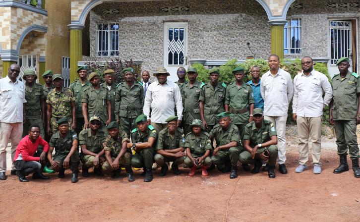 First Responders Unit and trainers in the DRC. © AWF