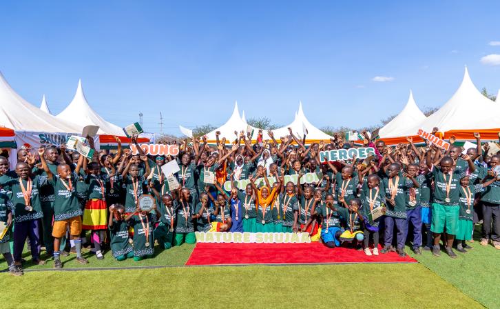 A Group Photo of the winners who participated in the second edition of the Shujaa Zone Competition