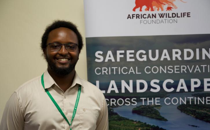  Isaac Mureithi attending a side event at the 28th meeting of the Subsidiary Body on Scientific, Technical and Technological Advice (SBSTTA-28) in Nairobi, Kenya. 