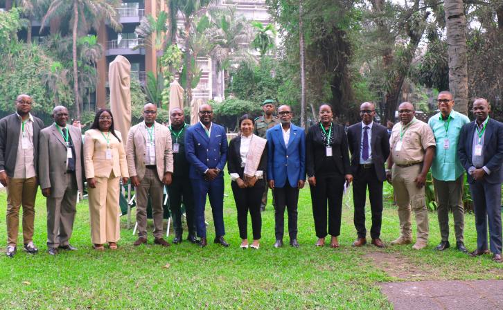 A gathering of teams from INBAC, ICCN, and AWF.