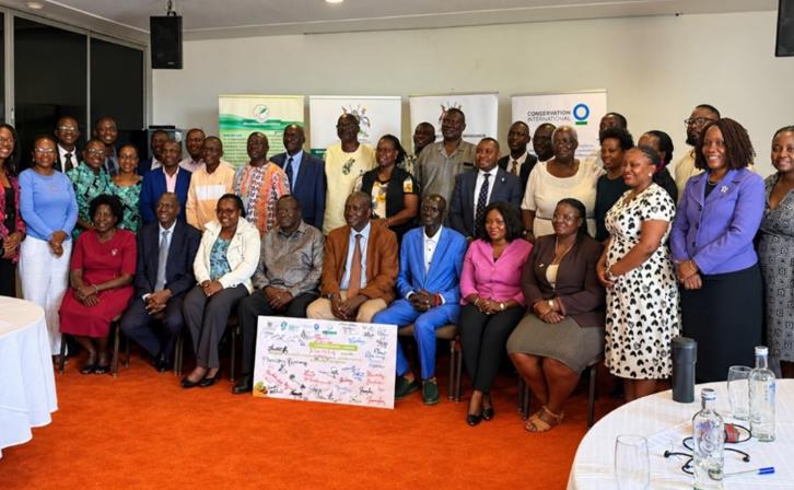 Participants and partners at the launch of the GEF-funded project: Building a Climate-Resilient and Sustainable Shea Landscape of Northern Uganda. © AWF