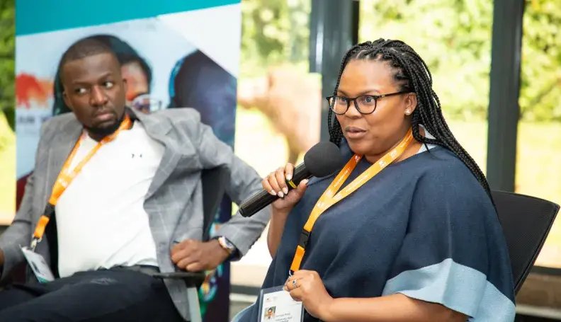 Simangele Msweli during one of the youth Workshops